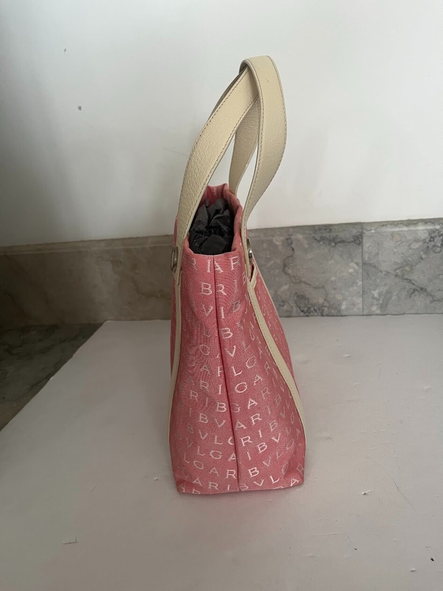 Bvlgari Bulgari Maerea Logo Mania Pink Tote Bag | eBay