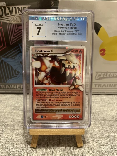 POKEMON BLACK STAR PROMO HEATRAN LV.X #DP31 ULTRA RARE HOLO FOIL CGC NM 7