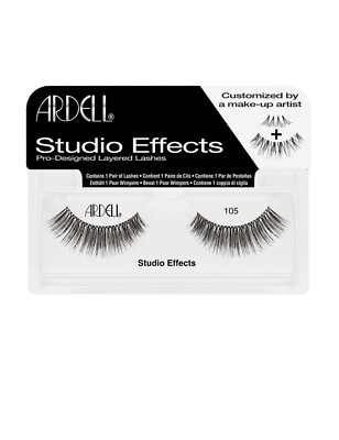 Ardell Studio Effects Custom Black Layered Lashes Style 105 False Eyelashes 