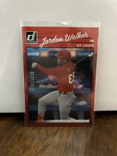 2023 Donruss Baseball Retro Variation Base Holo Red #241 Jordan Walker /2023