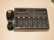 8 Bay USB Battery Charger for 3.7v RCR123A 16340 RECHARGEABLE Arlo Tenergy