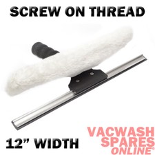PROFESSIONAL METAL SQUEEGEE -FITS ON MOST WASH BRUSH POLES -WINDOWS - AUTOMOTIVE