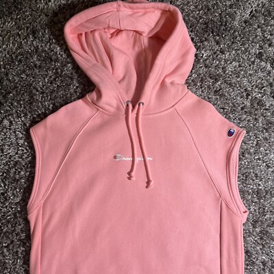 Champion Reverse Weave Women's Small Pink Sweatshirt Hoodie Dress EUC | eBay