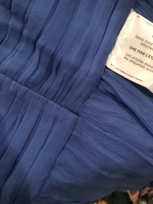 Robe BCBG Max Azria Salma En Soie Bleu Cobalt - Taille 6, Neuve Avec étiquettes, Style Soirée