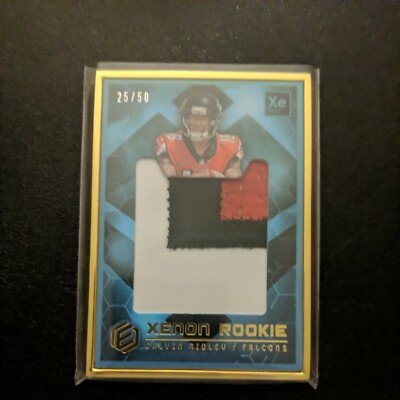 2018 Elements Gold  Xenon Rookie  Calvin Ridley 3 Color Patch RC /50!!  Falcons!