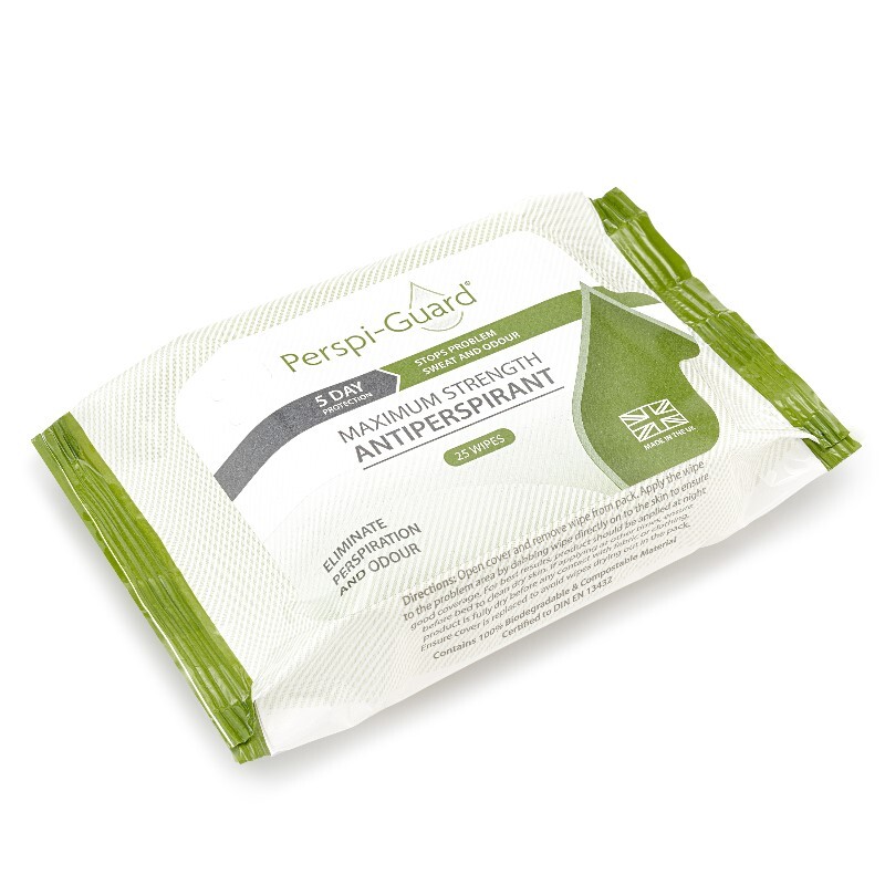 Perspi-Guard Maximum Strength Antiperspirant Wipes 25 pack
