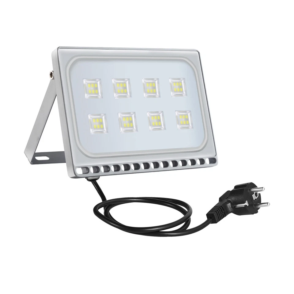10-500W LED floodlight with motion detector/plug outdoor spotlight IP65 - Image 4 of 4