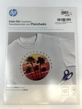 HP Inkjet Iron-on Transfers - 12 Sheets - 8-1/2" x 11"