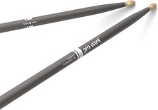 ProMark Classic Forward 5B Painted Gray Hickory Drumsticks, Oval Wood Tip, One P