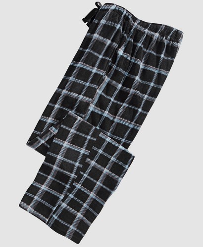 $97 Perry Ellis Mens Black Blue Pajama 