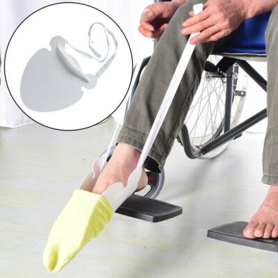 Socken Zughelfer Sockenstrumpfhilfe verstellbare Kordeln für ältere Verletzte