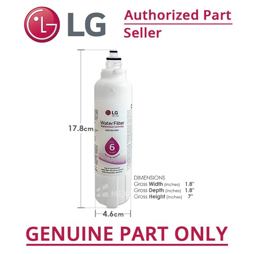 5X Genuine Replacement Fridge Filter for LG ADQ73613401, LT800P Original part - Picture 3 of 10