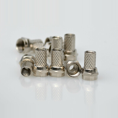 100 X Connettore Singolo Satellite F Per Cavo Coassiale Sky Virgin RG6 - Foto 8