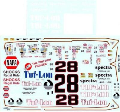 Powerslide #28 Tuflon 1980 Bobby Allison Nascar decal
