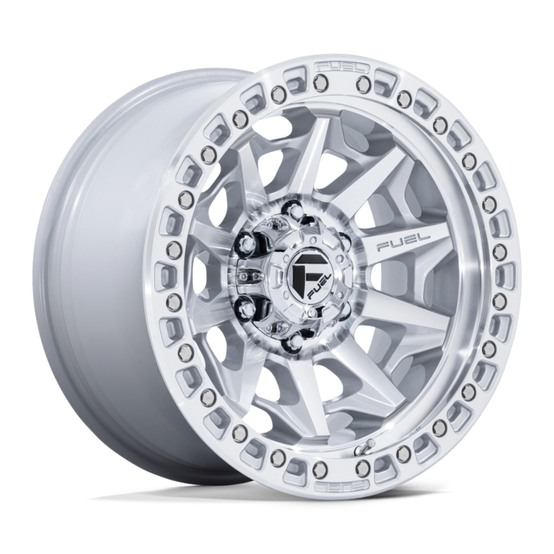 1 18 Inch Silver Wheel Rim Fuel Off Road Covert D883 6x5.5 Lug 18x9 ...