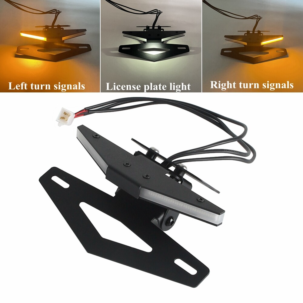 For Kawasaki Z900 2017 LED Tail Tidy License Plate Lights Fender Eliminator Kit