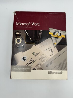 Vintage Microsoft Word For Macintosh Version 4.0 1989 | eBay