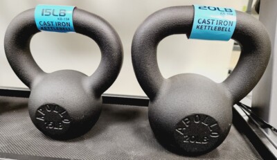 Apollo Cast Iron Kettlebells, 15 lbs
