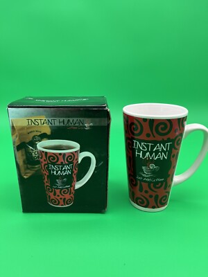 New Coffee Cup Instant Human ''JUST ADD COFFEE'' Large 16 oz Mug w/Box #8153