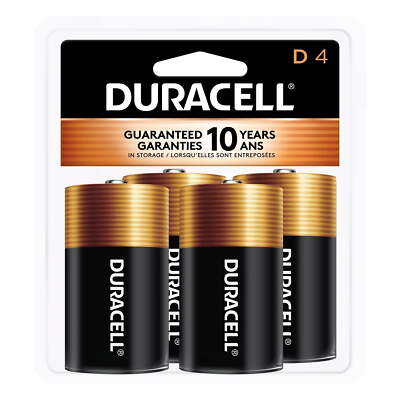 DURACELL CopperTop MN1300 1.5V D (LR20) Alkaline Battery (Pack of 6)