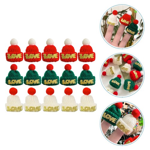 15pcs Candy Santa Hat Unique Knitting Small Santa Hats Crafts EBay 15pcs candy santa hat unique knitting small santa hats crafts ebay