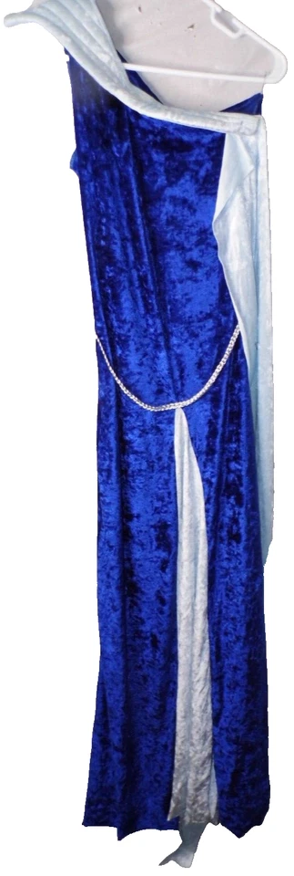 Halloween Fun World Blue/White Toga Costume Sz SC/MC 2-8 - Image 2 of 4