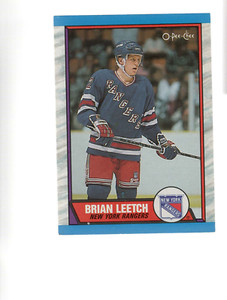 1989-90 O-Pee-Chee card #136 Brian Leetch
