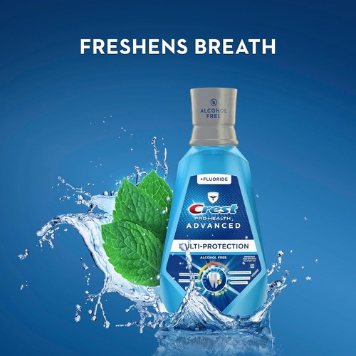 Crest Pro-Health Advanced Mouthwash, Alcohol-Free, Multi-Protection, Pack of 2 - Picture 6 of 8