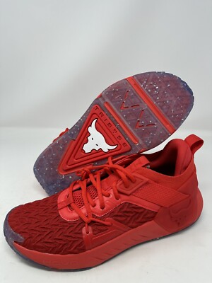 Under Armour Project Rock 6 Holiday Training Gym Shoe Red 3026664-600 Mens 11.5