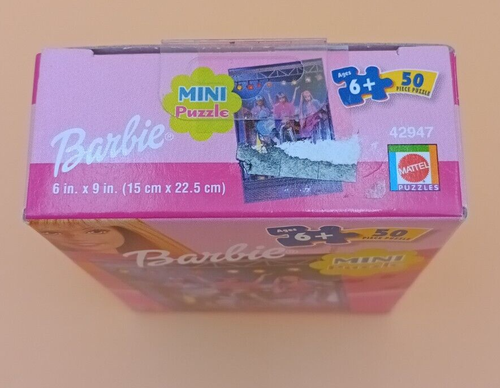 Vintage 2001- Barbie Sealed 50 Piece Mini Puzzle 42947 Rare - Picture 4 of 7