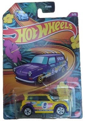 2024 HOT WHEELS ''MINI COOPER S CHALLENGE'' YELLOW #3/5 SPRING NEW FACTORY SEALED 