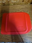 Pyrex, Lid Only, Red 8x8, 2 Qt, 1.9 L, 20X20 CM, BARELY USED