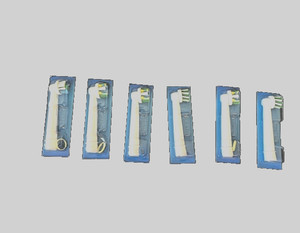 Lot of 6 Replacement Toothbrush Heads for Oral-B, #4704132-00 White- NEW!