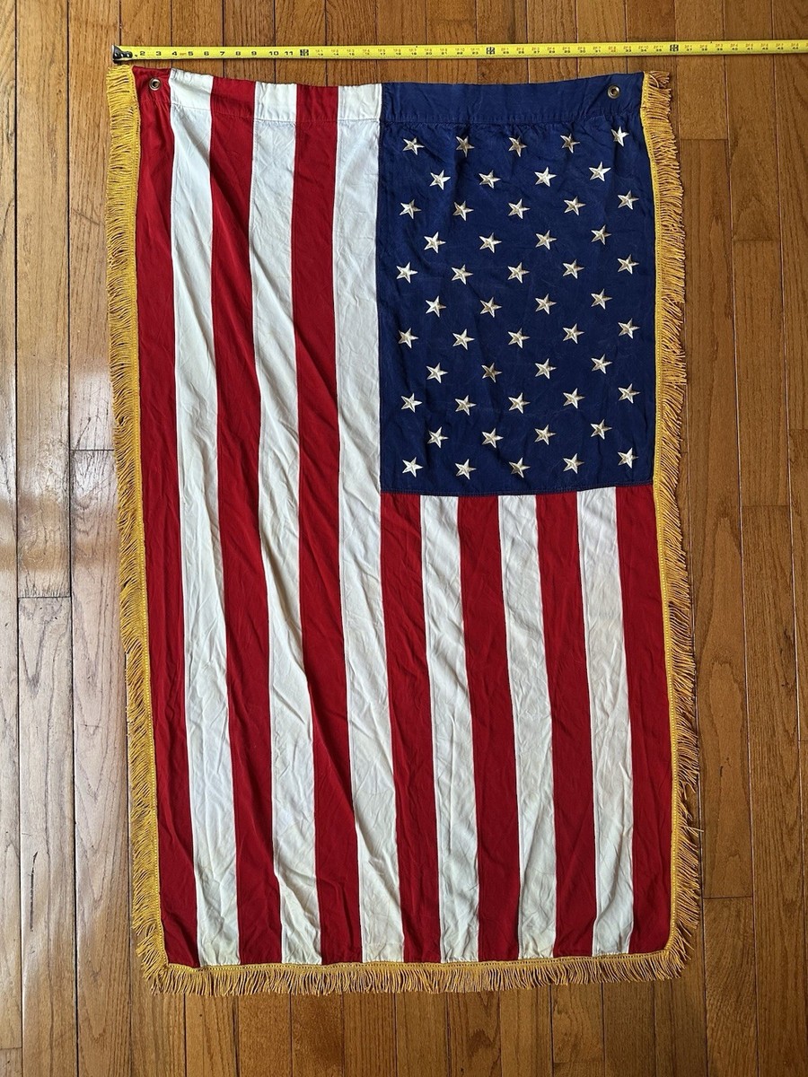 アメリカ星条旗 Dettra Flag MADE IN USA Vintage American Flag / 50 Star / Cotton / DETTRA Flag Products