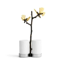 MICHAEL ARAM BUTTERFLY GINKGO SALT AND PEPPER SET 175883 .NEW IN BOX.
