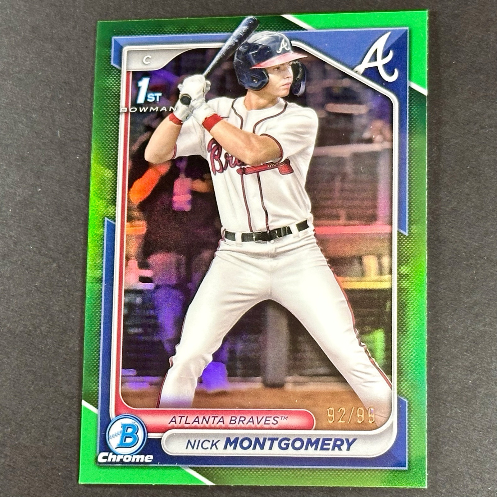 2024 Bowman Draft Nick Montgomery 1st Bowman Chrome Green Refractor /99
