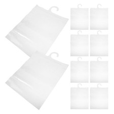 25 Pcs Transparent Hanging Storage Bag Clothing Bags for Clothes Clear