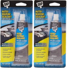 DAP 00694 2.8-Ounce Silicone Rubber Auto/Marine Sealant, Pack of 2