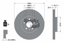 2 PCS BENDIX Braking BDS1096 Brake Disc