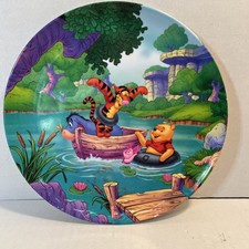 Vintage Zak Designs Winnie the Pooh Tigger Piglet Kid's Plate Melamine 8" Disney