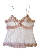 Vintage Y2K Banana Republic Sheer Lace Cami Size small