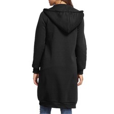 New Fashion Women Hoodie Long Hooded Sweatshirts Coat Casual Pockets Zipper WFKQ