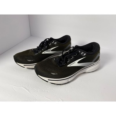 Brooks Ghost 15 Womens 10 Running Shoes Dark Green Black 1203801B012 Neutral