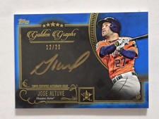 JOSE ALTUVE 2016 Topps Five Star Golden Graphs Blue /20 #FSGCJA 12/20 ASTROS
