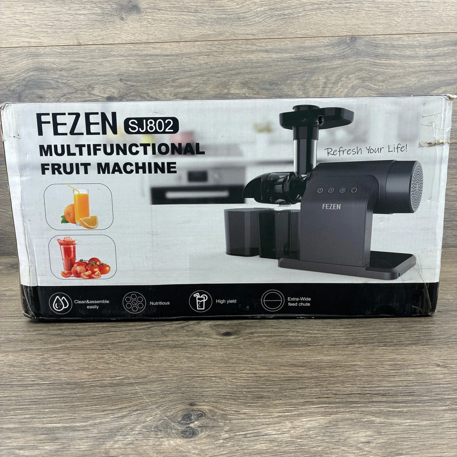 FEZEN SJ802 Masticating Juicer Multifunctional Fruit Machine Slow Cold Press