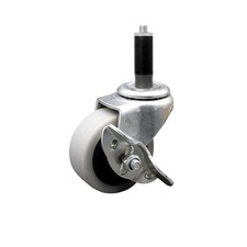 2 Inch Thermoplastic Rubber Wheel 1 Inch Expanding Stem Caster with Brake