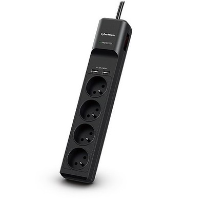 4712856275780 CyberPower Tracer III P0420SUD0-FR Spannungsschutz Schwarz 4 AC-Au
