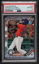 2019 Bowman Chrome Prospects Mega Box Mojo Refractor Yordan Alvarez PSA 10 13mz