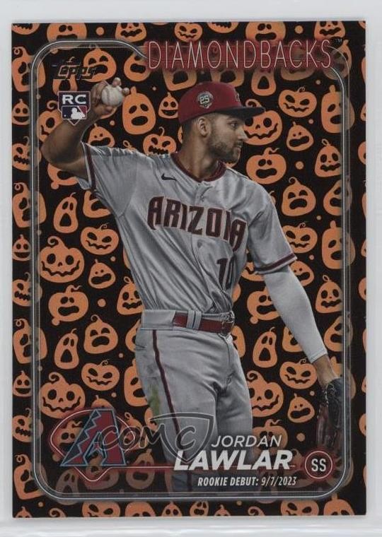 2024 Topps Update Debut Jack-O'-Lantern Foil Jordan Lawlar #US41 Rookie RC 02ti