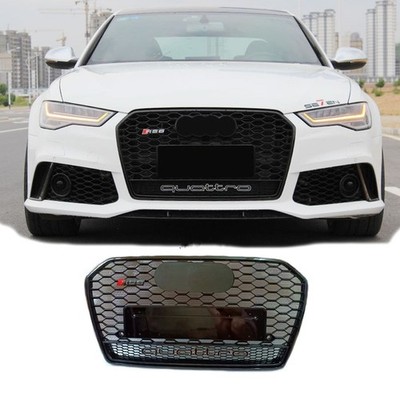 Front Kühlergrill Für Audi A6 C7.5 S6 2016-2018 Sportgrill Gitter Schwarz Glanz